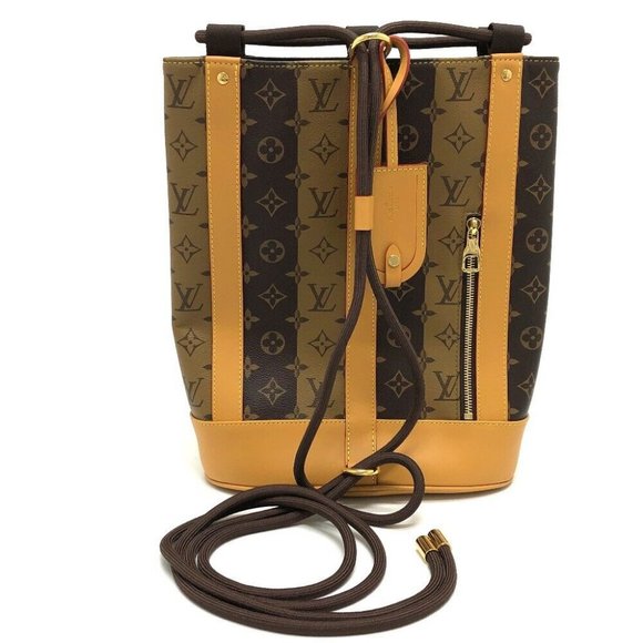 Authentic LOUIS VUITTON M45968 Monogram Randonnee Messenger stripe NIGO Shoulder - Picture 1 of 15